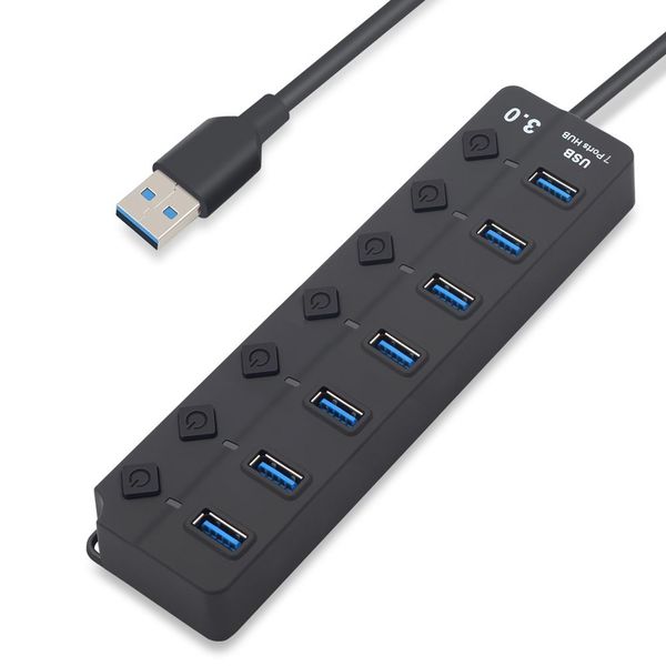 Tuff-Luv 7 Port USB 3.0 Hub - Black