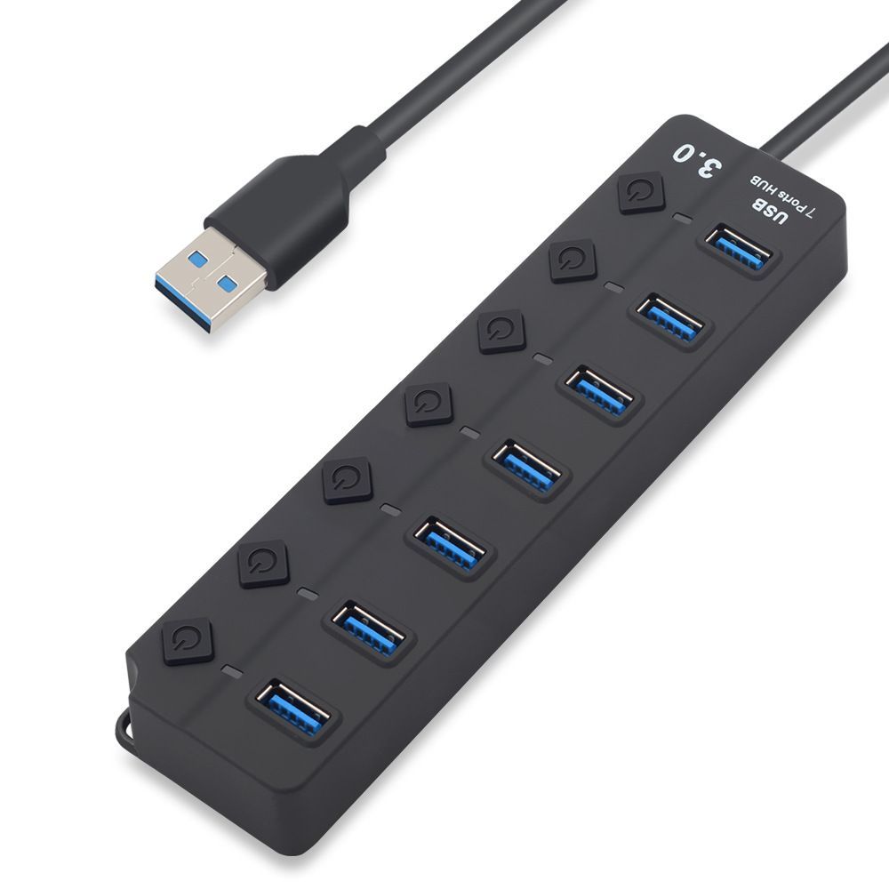 Tuff-Luv 7 Port USB 3.0 Hub - Black | Shop Today. Get it Tomorrow ...