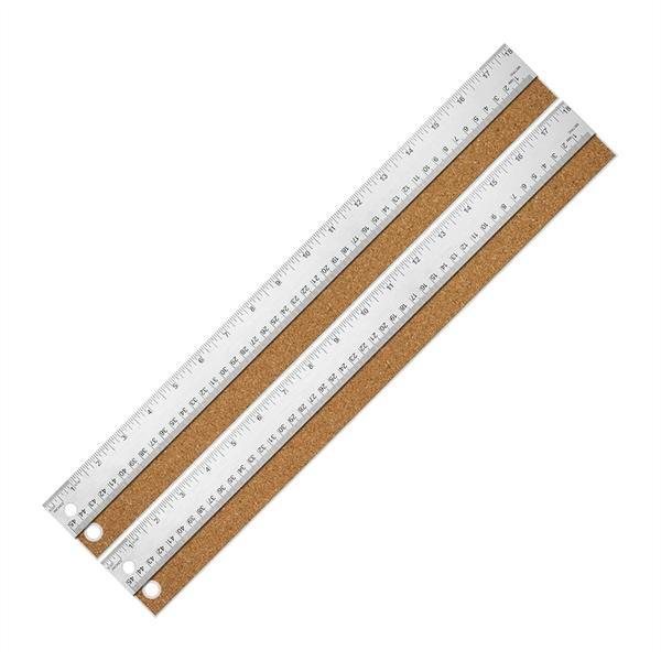 Stainless Steel Metal Ruler Ruler With Cork Backing Non-Slip Rulers