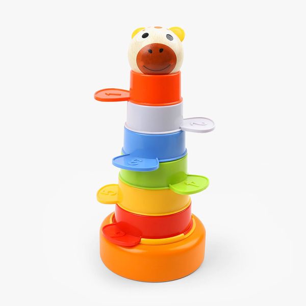 TopBright - First Years Stack &amp; Count Cups - Baby Stacking Water Toys Set