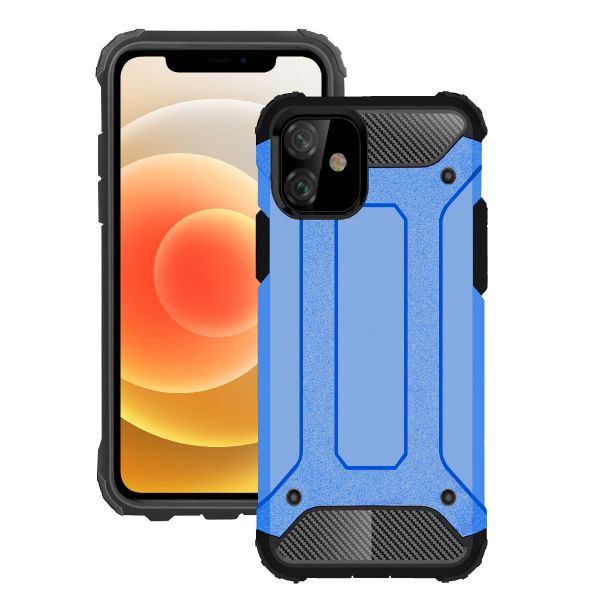 Hybrid Shockproof Protective Case for iPhone 12 Mini - Blue