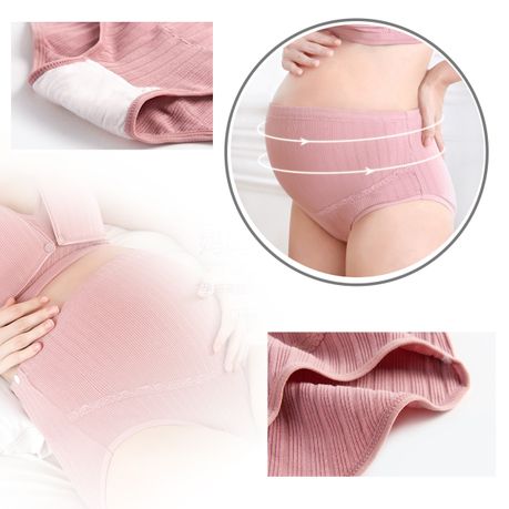 Maternity High Waist Panties Seamless Soft Abdomen Underwear Waist