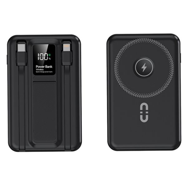 20000mAh Magnetic Wireless Power Bank With LED Display &amp; Cables