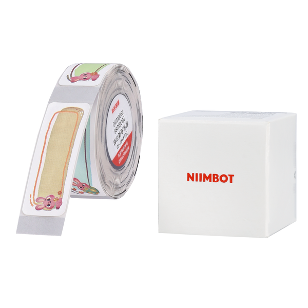 NB529 - Niimbot - B18 - PU14x40mm - 60 Iron On Labels Per Roll - Cute Bunny