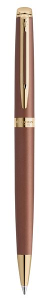 WATERMAN Hemisphere Metallic Copper Gold Trim Ballpoint Medium Blue Ink