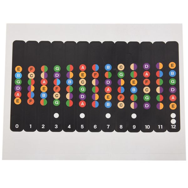 Learning to Play with A Note Sticker Comb Suitable Electric Guitar