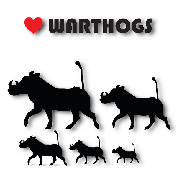 TrendSpire Warthog Vinyl Stickers - Set of 5