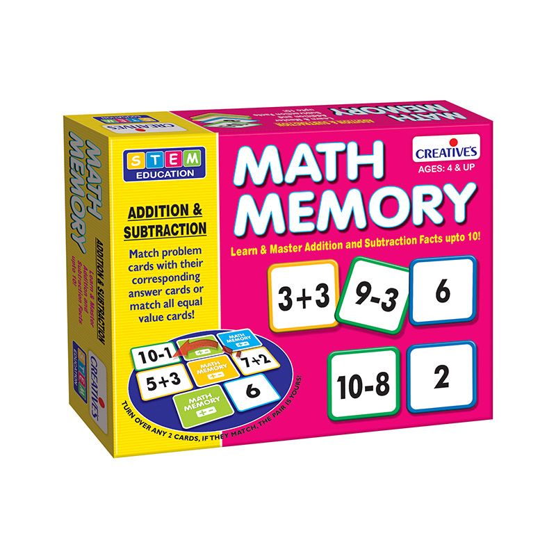 Creatives - Math Memory - Addition & Subtraction (STEM Education ...