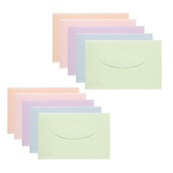 Deli File Bag 5 Macaron colours 10PCS