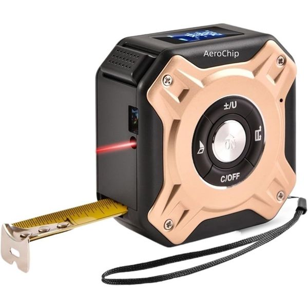 2 In 1 Digital Laser Tape Measure | 130ft / 40m Laser Distance Meter