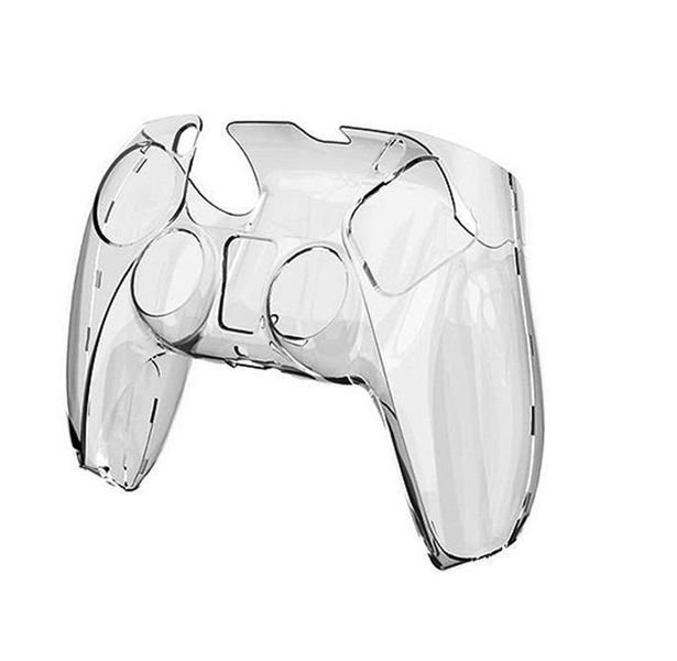 LPS Clear Shell PS5 Controller Protective Crystal Hard Cover Case - Clear
