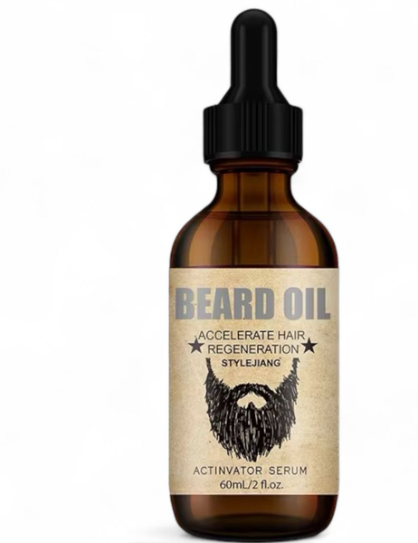 Men's Beard Hair Growth Essential Oil - 60ml | Stimulates Growth &amp; Thickens