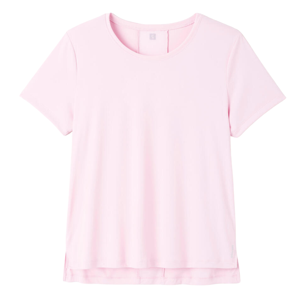 Domyos Women's Short-Sleeve Cardio Fitness T-shirt - Light Pink