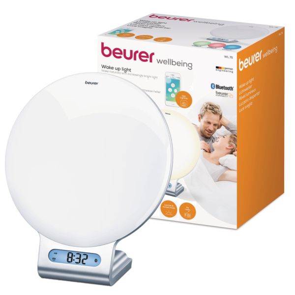 Beurer Alarm Clock Wake Up Light | Sunrise, Radio, Light, USB Charger WL 75