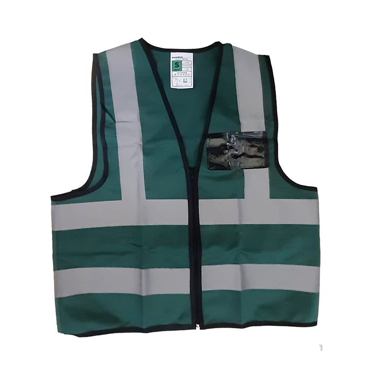 Pioneer Safety Vests Reflective Zip Id Pocket Dark Green Shop Today