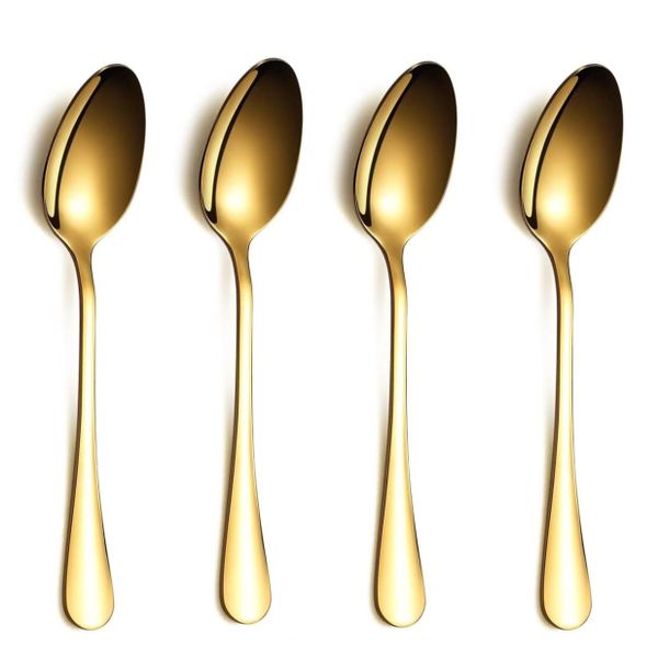 Gold Teaspoons - 6Pieces 6.7 - Stainless Steel Tea Spoons