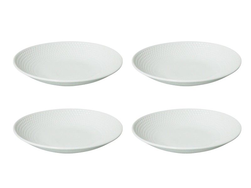 George &amp; Mason Tria Dinner Porcelain Plate Set-Dia:24xH4cm 4-Piece