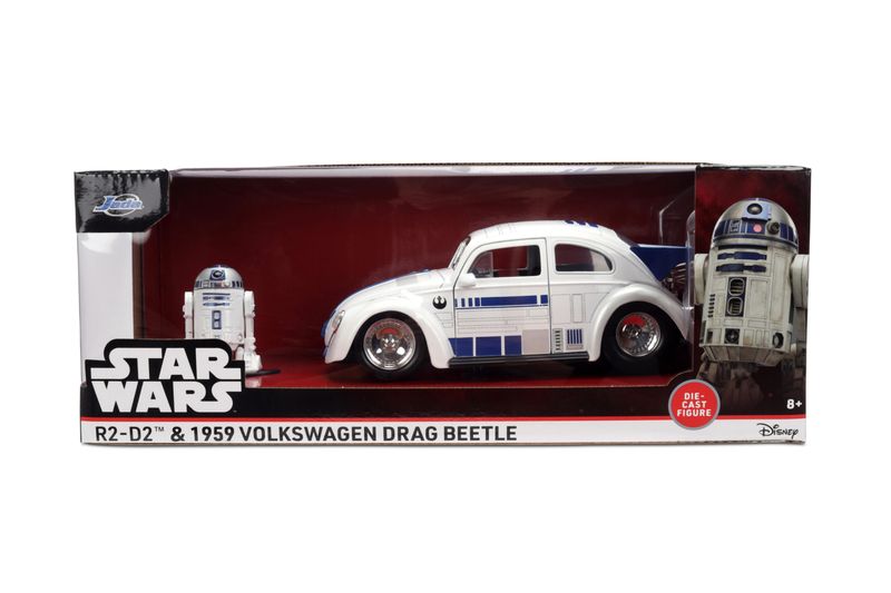 Jada Toys Star Wars R2D2 1959 VW Drag Beetle 1:24