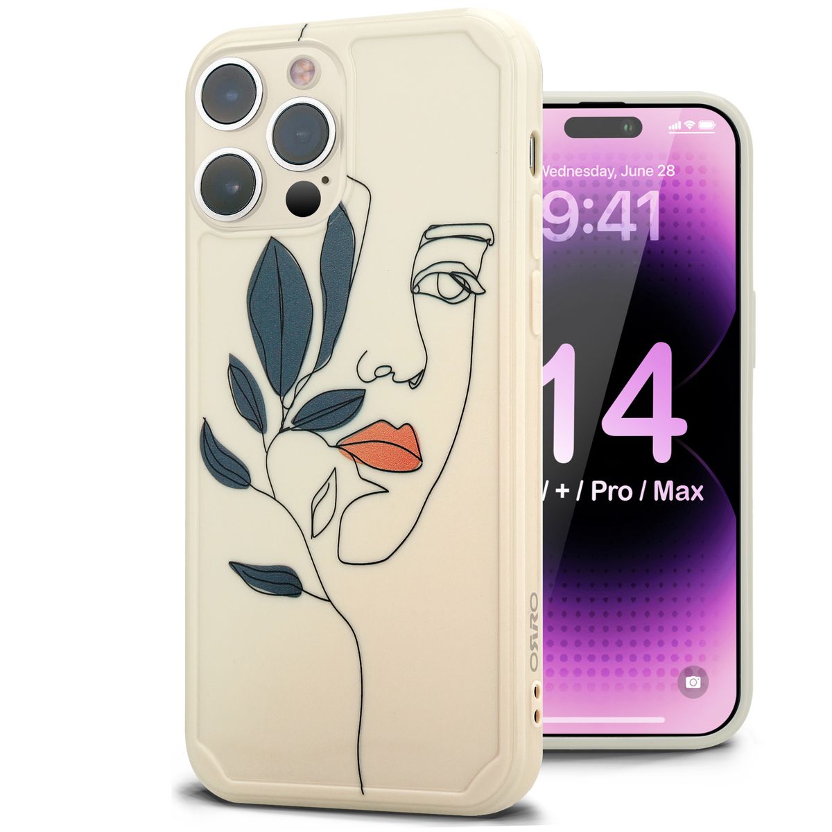 ORRO Fashion Abstract Line Art Girly Cover for iPhone 14 Series | Shop