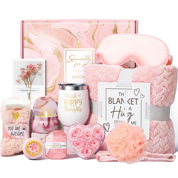 Relaxation Spa Gift Set - 12 Pieces Self Bath Set, Care Package for Women