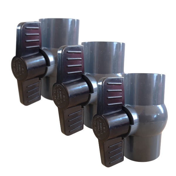 PVC Ball Valve 50mm (3 Pack)
