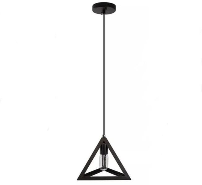 Modern Hanging Chandelier Iron Triangle Design Metal Pendant Light