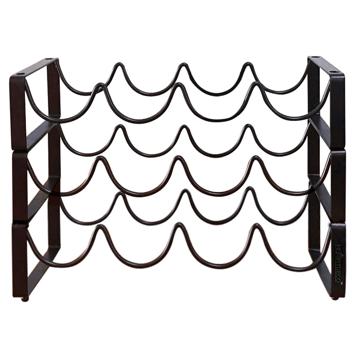 Heartdeco 3Tier Stackable Free Standing Wine Rack Shop Today. Get it