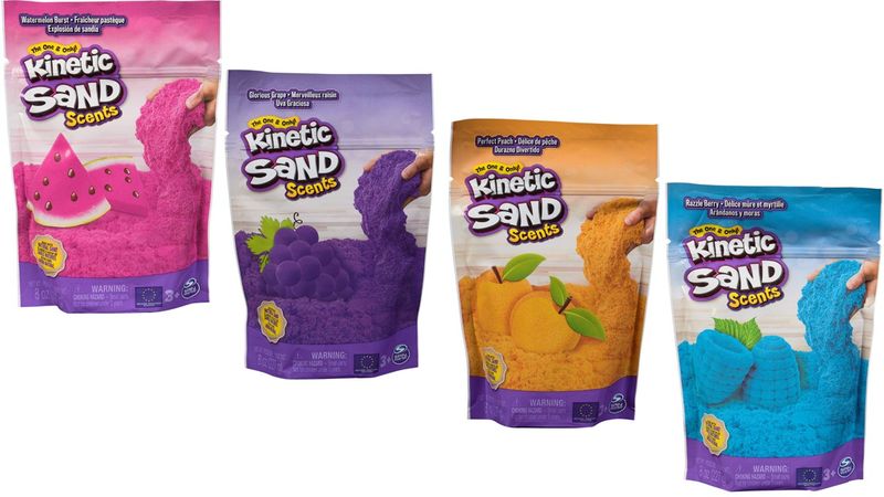 Kinetic Sand Fruity Scents 4 Pack Bundle
