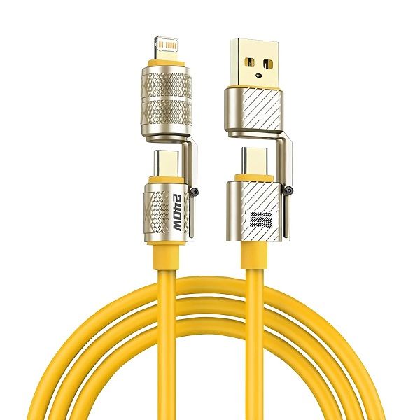 4-in-1 Universal 240W Silicone Fast Charging Cable