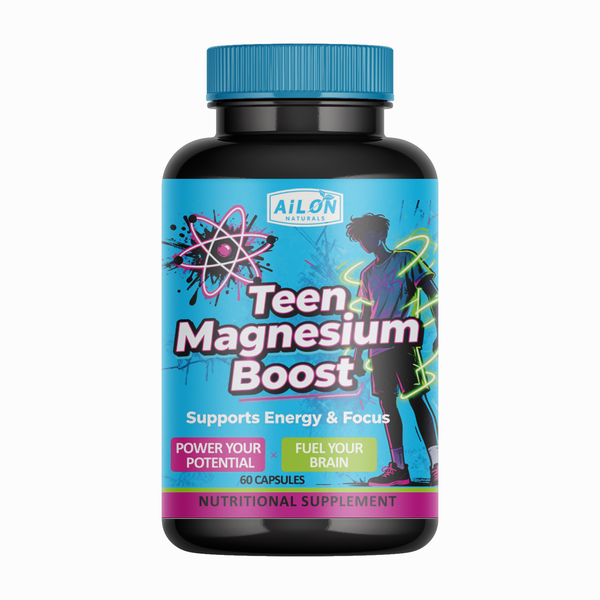 Teen Magnesium Boost Capsules -Focus &amp; Brain Support,Memory, Calm, Mood
