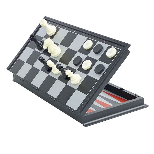 3-in-1 Set: Chess, Checkers, Backgammon