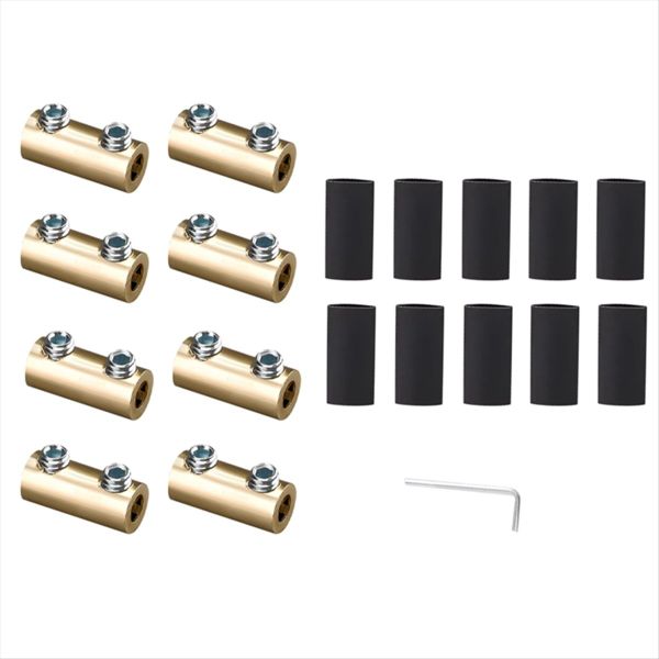 Non Pressurized Brass Terminal Block with Heat Shrink Tubing 80A 1 in 1 Out