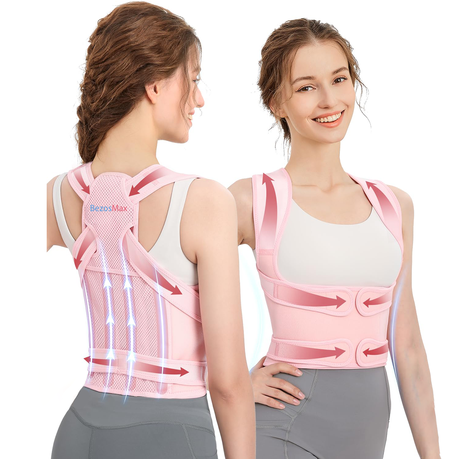 BezosMax Posture Corrector Adjustable Back Support for Pain Relief-15CM Image