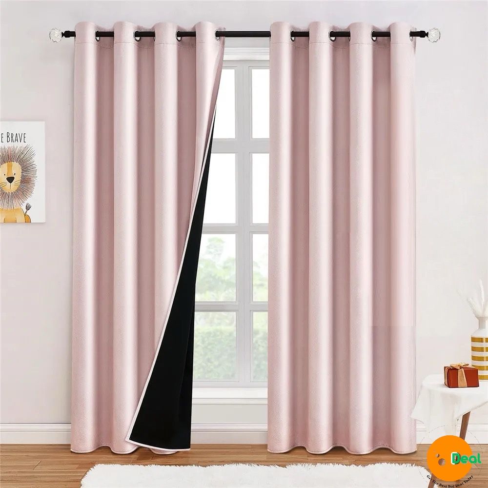 DOT Readymade 100% Blackout Eyelet Curtain - Pink | Shop Today