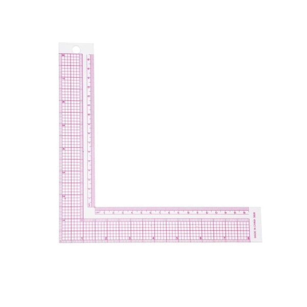 Sewing 90-Degree L Shape Square Metric &amp; Imperial Clothing Ruler