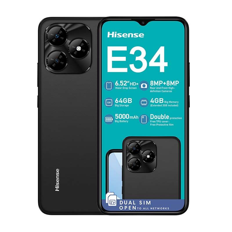 Hisense E34 64GB LTE Dual Sim - Black
