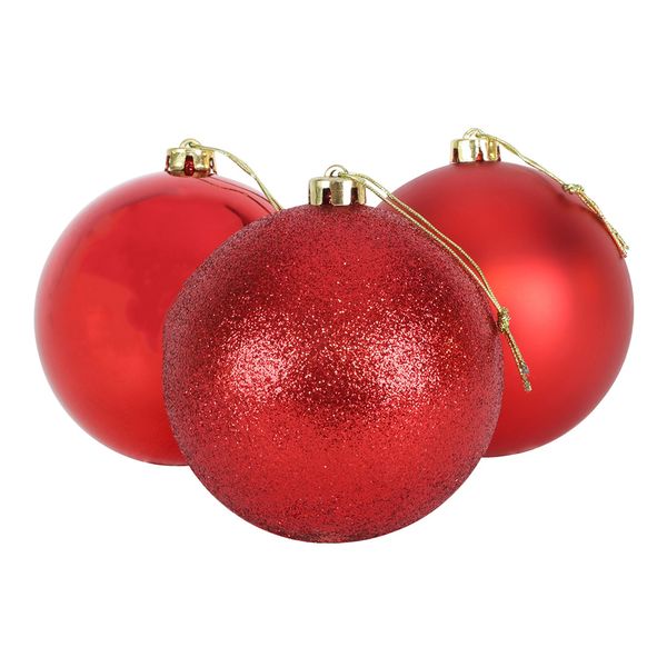 10pc Christmas Bauble - 6cm - SILVER