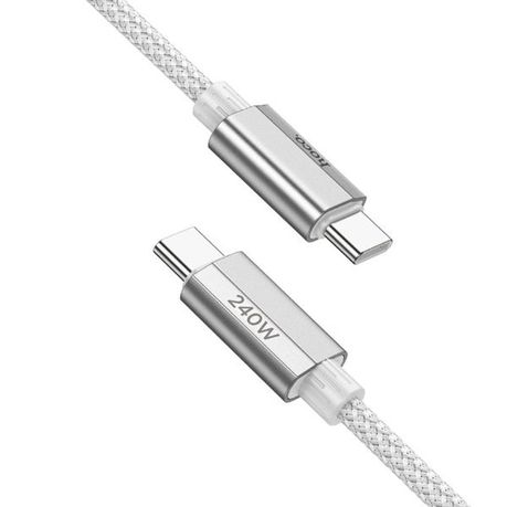 240W PD Nylon Braided Metallic USB Cable - USB C to USB C (U134) 1.8M Image