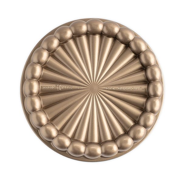 Nordic Ware Gold Charlotte Cake Pan 6-cup Nonstick Cast Aluminum Pan