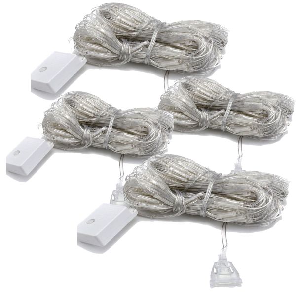 4 Pack Christmas 80 Lights LED String Fairy lights 20m Plug-In