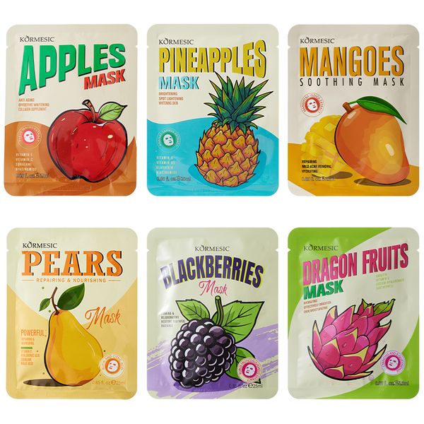 Kormesic Vitamin C, Arbutin, Squalene Facial Mask Sheets - (6 pack)