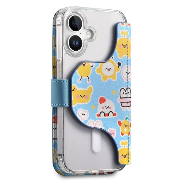 2-in-1 Painted Magnetic Flip Case Compatible with Apple iPhone 16 Pro Max