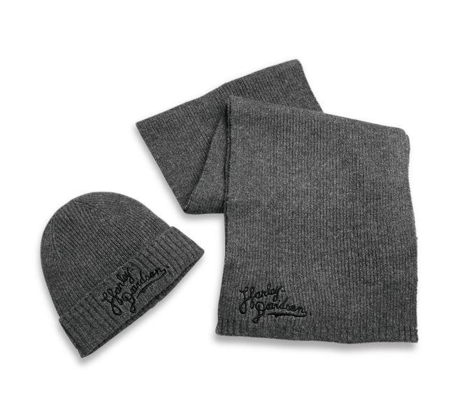 Harley-Davidson Women's Winding Roads Hat &amp; Scarf Set