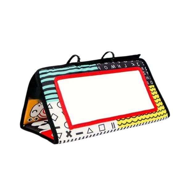 Tummy Time Play Mat - With Safetymirror - Educational Toys For Newborns