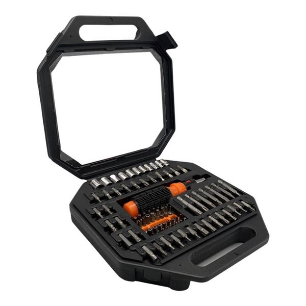 83 Pieces Ratchet Driver And Socket Bit Set