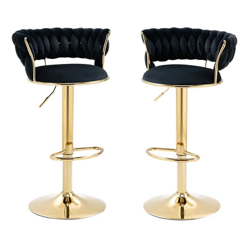 Set of 2 Velvet Swivel Luxury Bar Stools HZ882 Shop Today. Get it