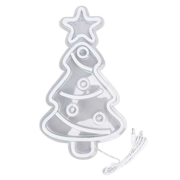 Xmas Tree Neon Sign for Kids' Room, Party Decor
