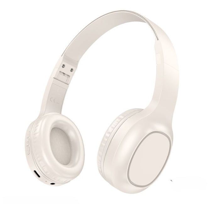 Hoco W46 Foldable Bluetooth 5.3 Headset - Milky White | Shop Today. Get ...