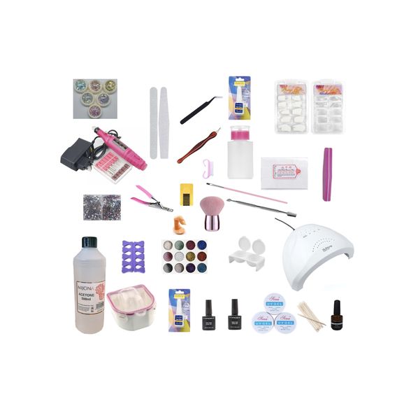 Professional Fully Comprehensive UV Builder Gel Kit 40 Pieces