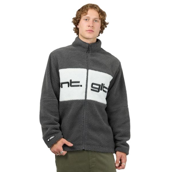 Men's Sherpa Fleece Jacket - Zip-Up Winter Jacket with Soft Fleece Lining